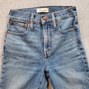 Madewell The Perfect Vintage CropJean Straight Leg High Rise Size 24 Medium Wash